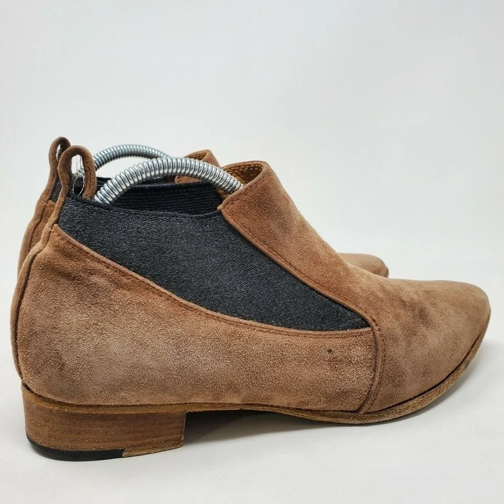 Alberto Fermani Brown Suede Bootie Heels Size 36.5 (US 6.5)